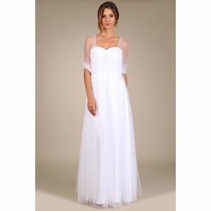 1415 tulle white dress